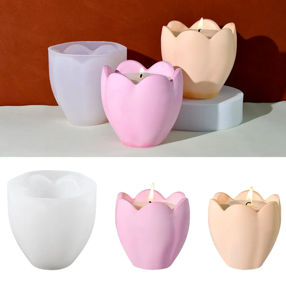 Flower Preservation Resin - Tulpe Kerzenhalter Silikon Formen Blume Harz