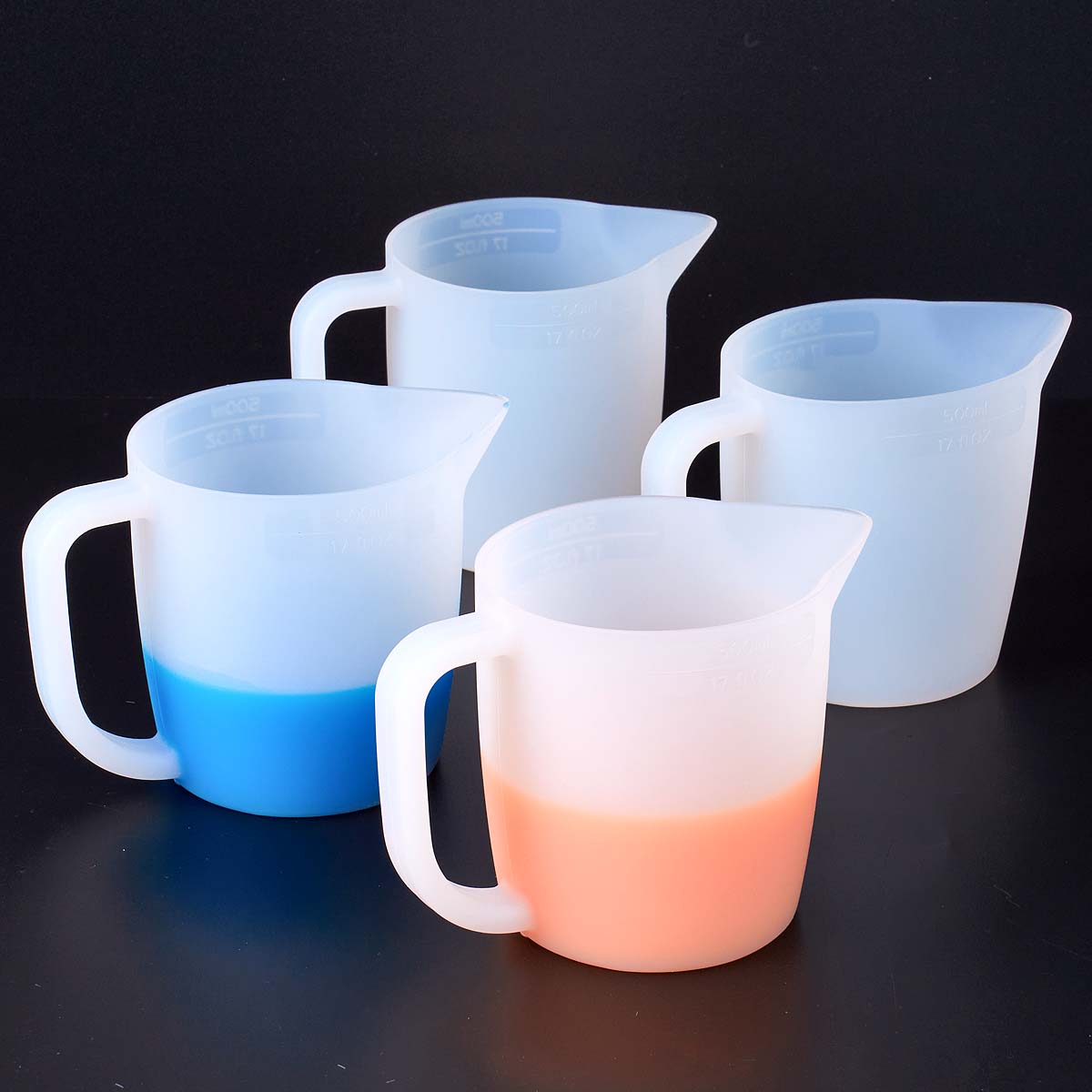 Mixing Cup Silicone - 500 ml Silikon-Messbecher mit Griff für