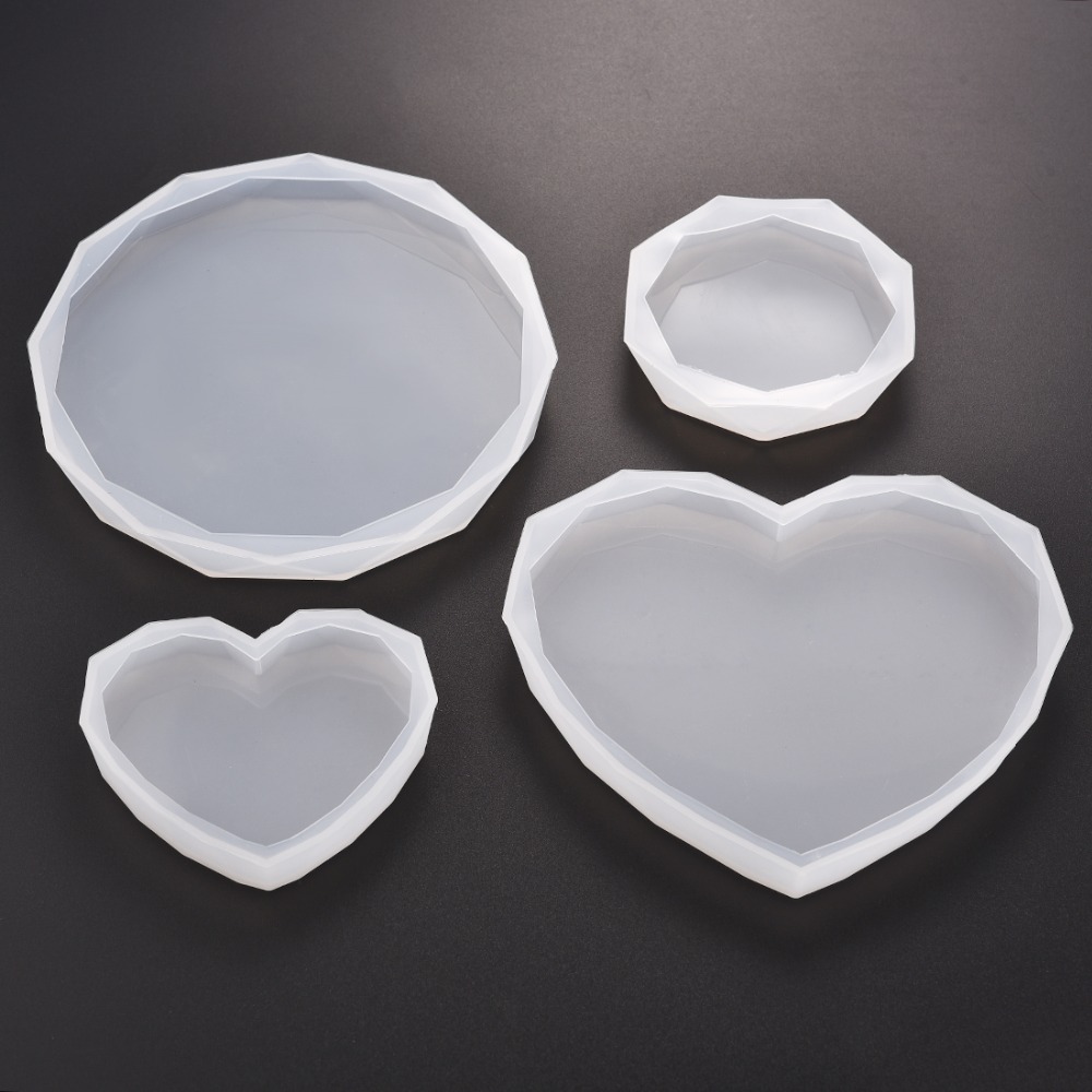 Serving Tray Mold - Harz Untersetzer Silikon Form Gießen Runde