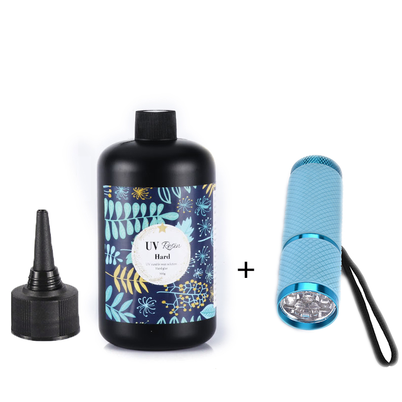 Epoxy Uv Resin Kit - 10–500 g UV-Epoxidharz-Kleber, UV-Licht-Set, DIY-Schmuckherstellung, hohe