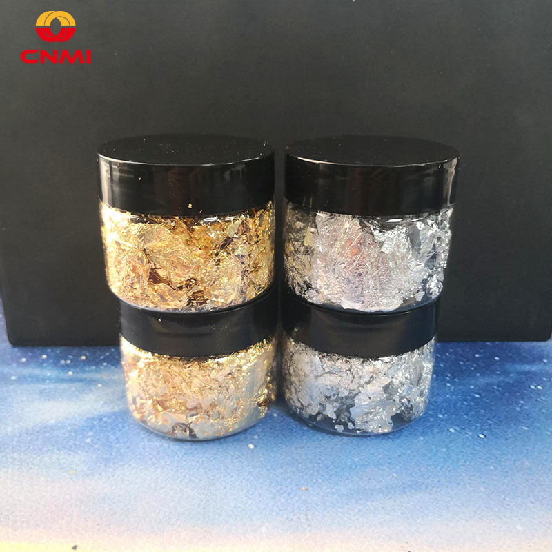 Gold Foil Flakes - 3g Blattgold Flocken Epoxidharz Füllung Silberfolie