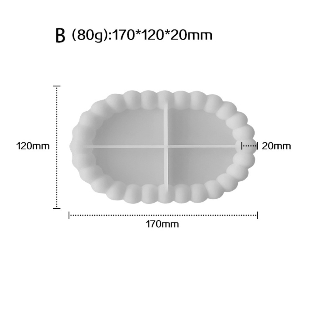 Coaster Mold Round - Bubble-Aufbewahrungstablett Silikonform Rund Blume Wolke Herzform