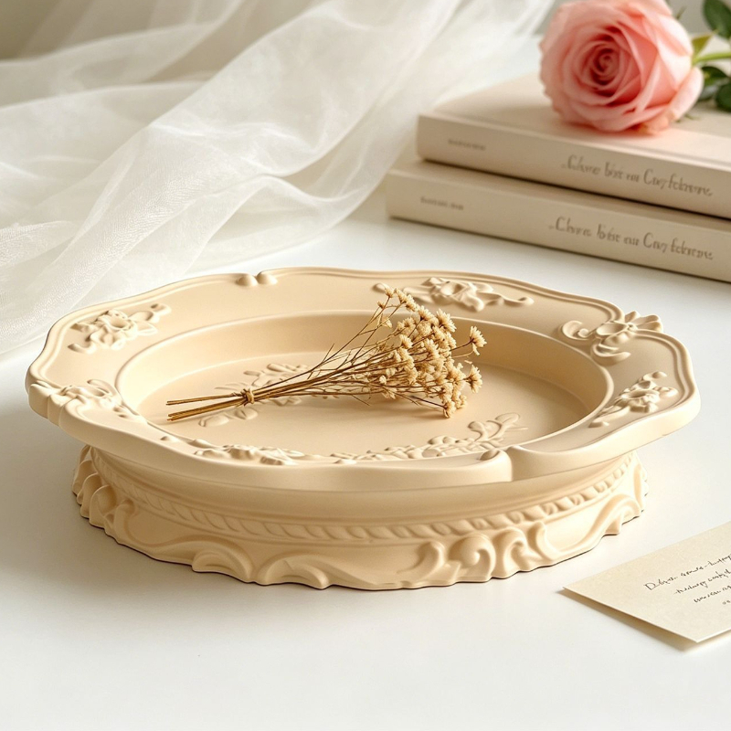 Elegante Vintage Barock-Spitze – Coaster Mold Round Bewertung und Preis