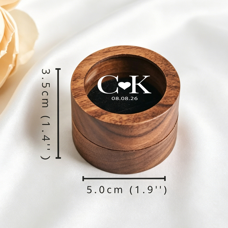 Personalisierte Hochzeits-Ring – Wood Ring Blank Bewertung und Preis