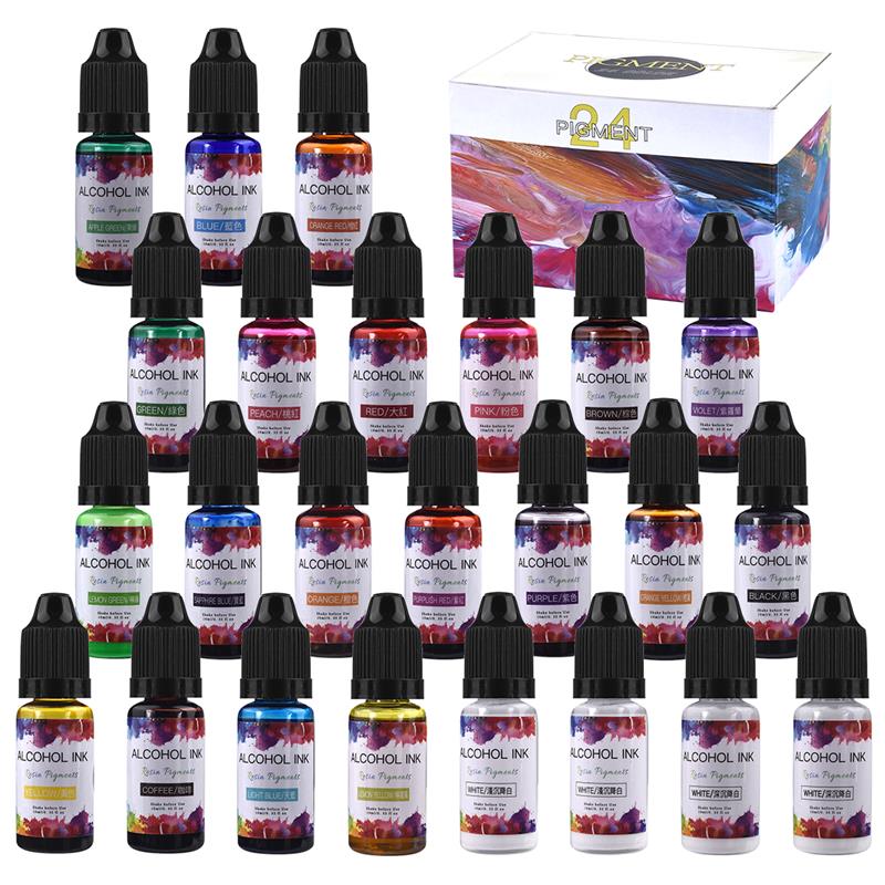 24 farbe/Set 10ml Harz Pigment – Resin Pigment Set Bewertung und Preis