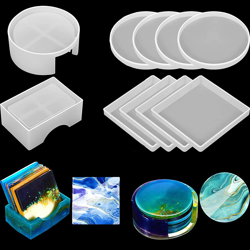 5 Teile/satz DlY Epoxidharz Ta – Coaster Mold Round Bewertung und Preis