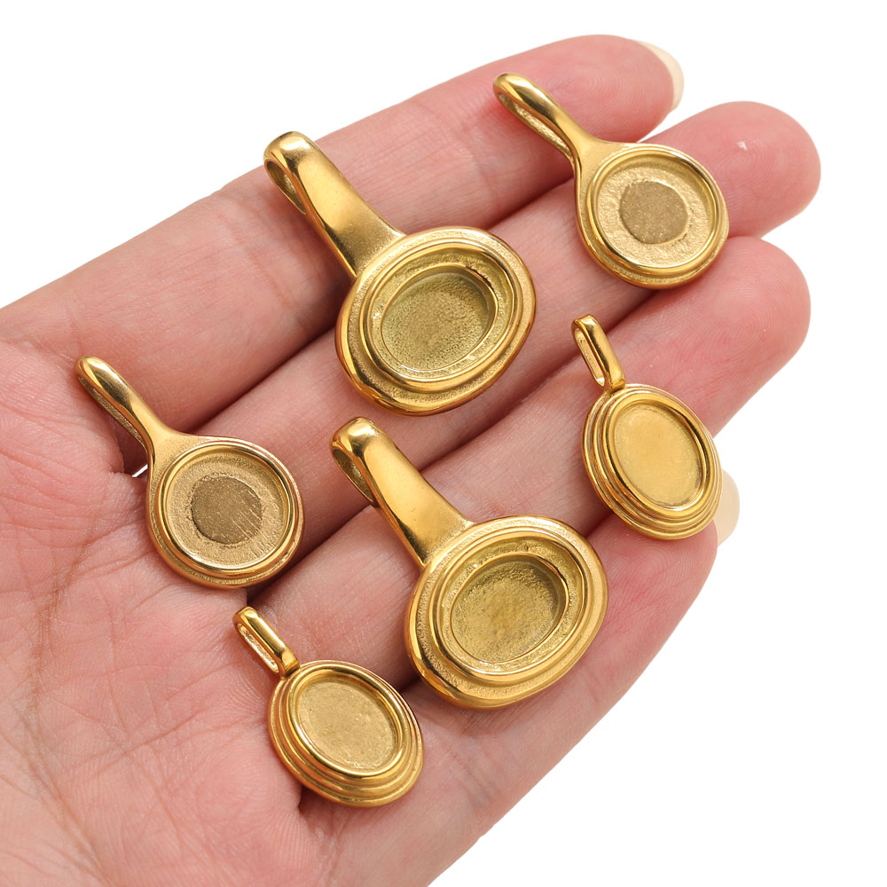 5 Stück Edelstahl Runde ovale  – Resin Craft Supplies Bewertung und Preis