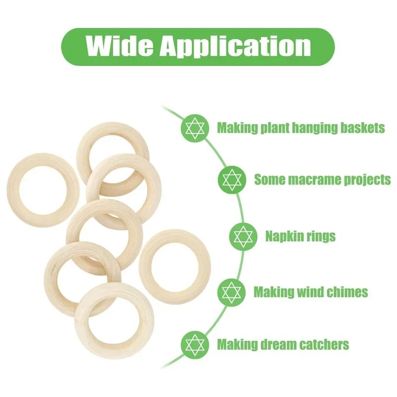 20 Stück 30mm Unbehandelte Gla – Wood Ring Blank Bewertung und Preis