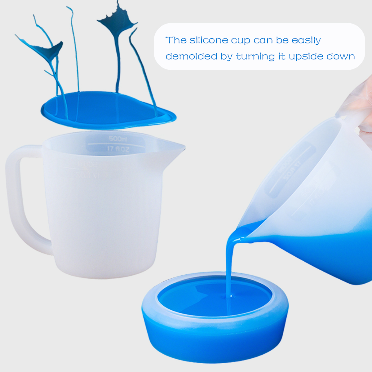 500 ml Silikon-Messbecher mit  – Mixing Cup Silicone Bewertung und Preis