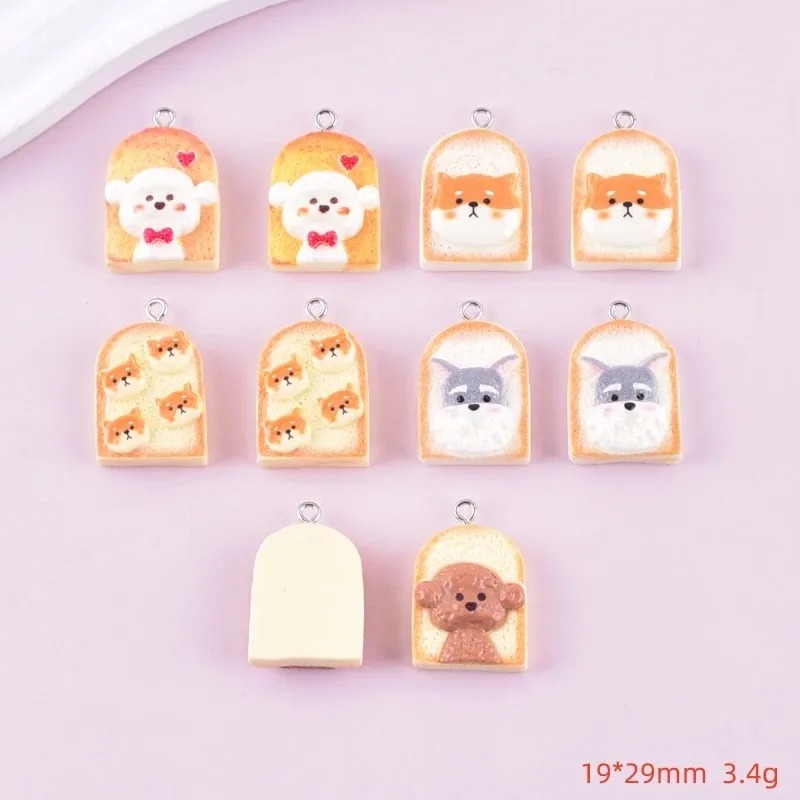 10 Stück niedliche Toast-Hund- – Resin Craft Supplies Bewertung und Preis