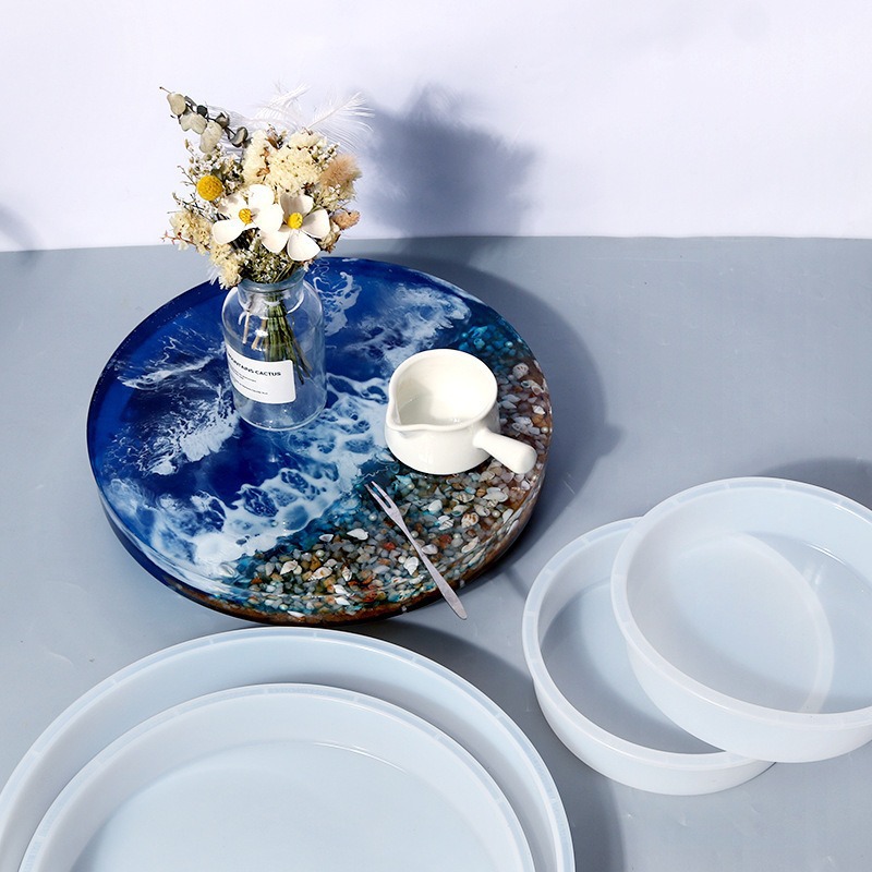 Runde Epoxidharz-Tischformen,  – Coaster Mold Round Bewertung und Preis
