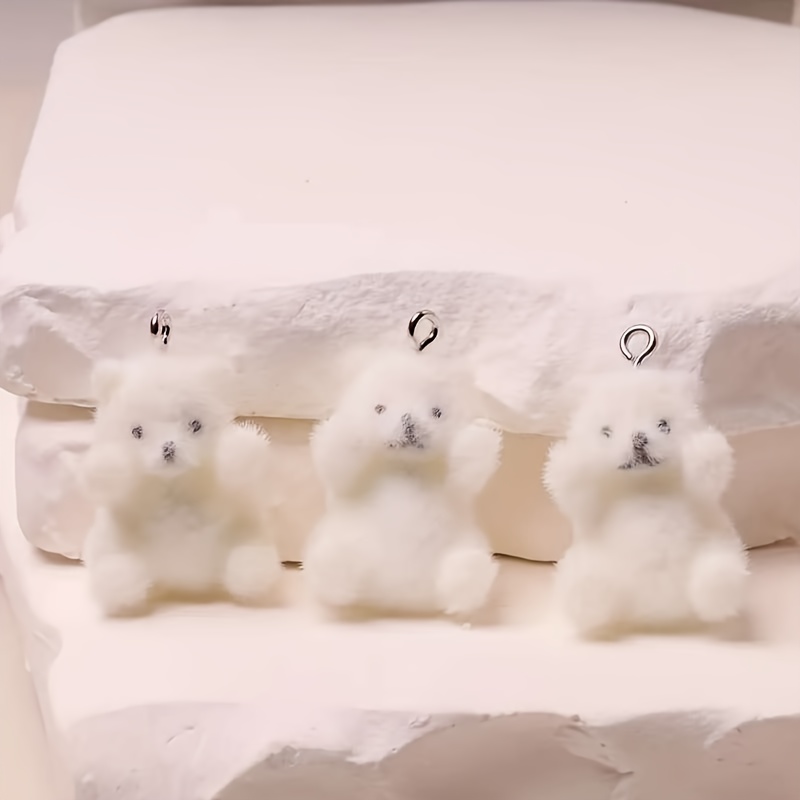 6 Stück Eisbär-Harzanhänger, W – Resin Craft Supplies Bewertung und Preis
