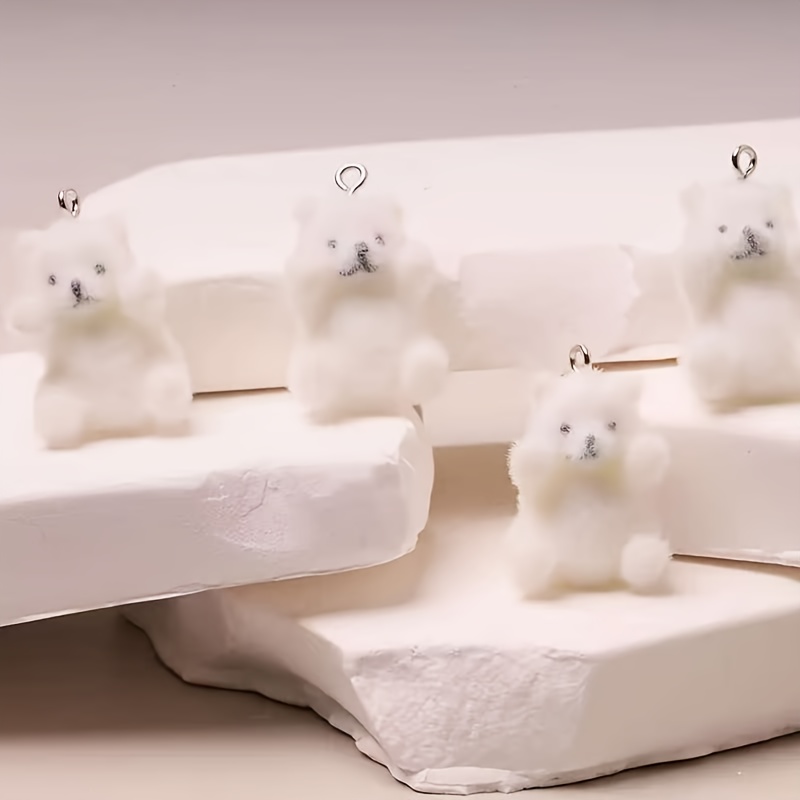 6 Stück Eisbär-Harzanhänger, W – Resin Craft Supplies Bewertung und Preis