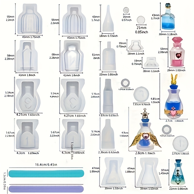 Ein Set aus 5 Parfümflaschen-S – Resin Jewelry Kit Bewertung und Preis