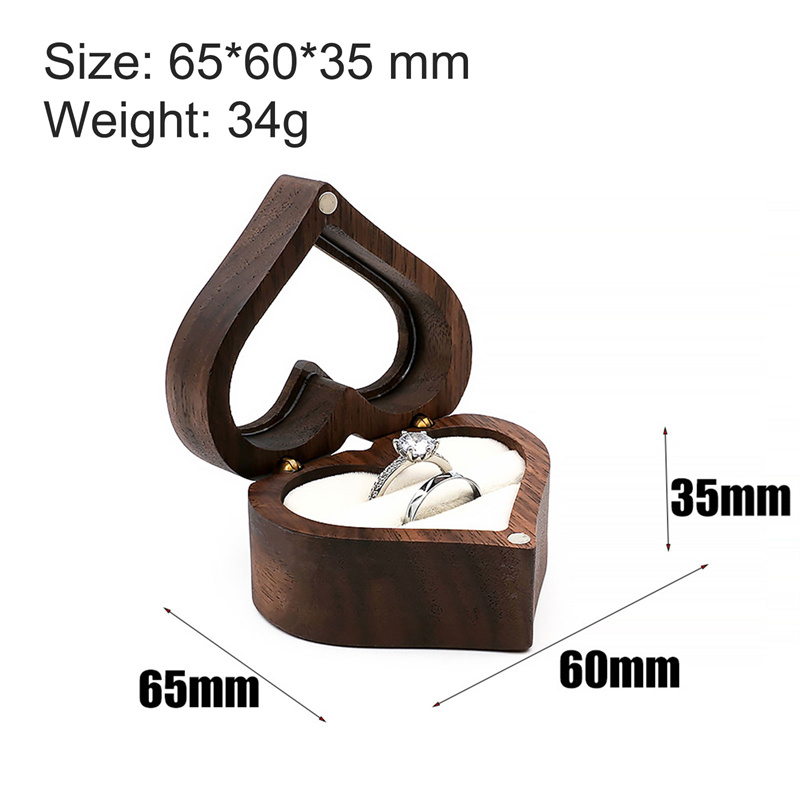 1 Stück Herzförmige Walnusshol – Wood Ring Blank Bewertung und Preis