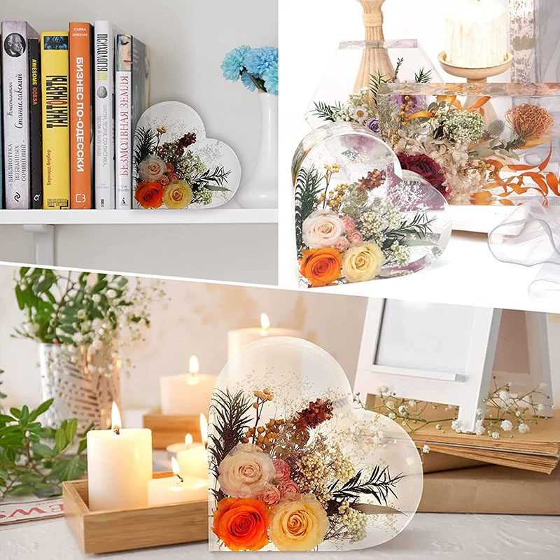 Große Herz-Epoxidharz-Form für – Flower Preservation Resin Bewertung und Preis