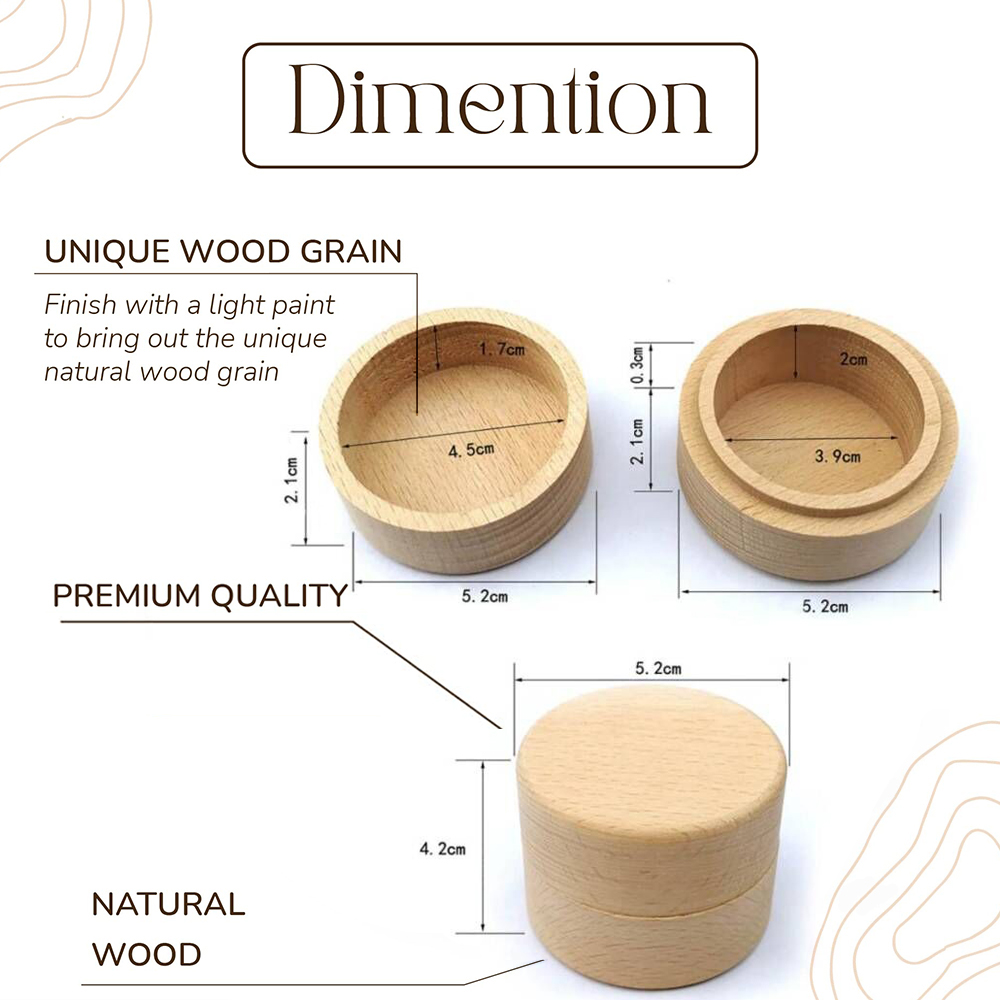 Personalisierte Eheringbox mit – Wood Ring Blank Bewertung und Preis