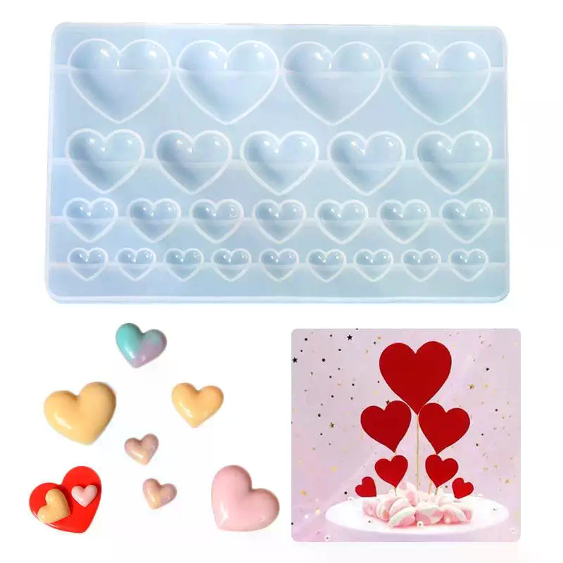 Silikonform in Herzform, Anhän – Resin Craft Workshop Bewertung und Preis
