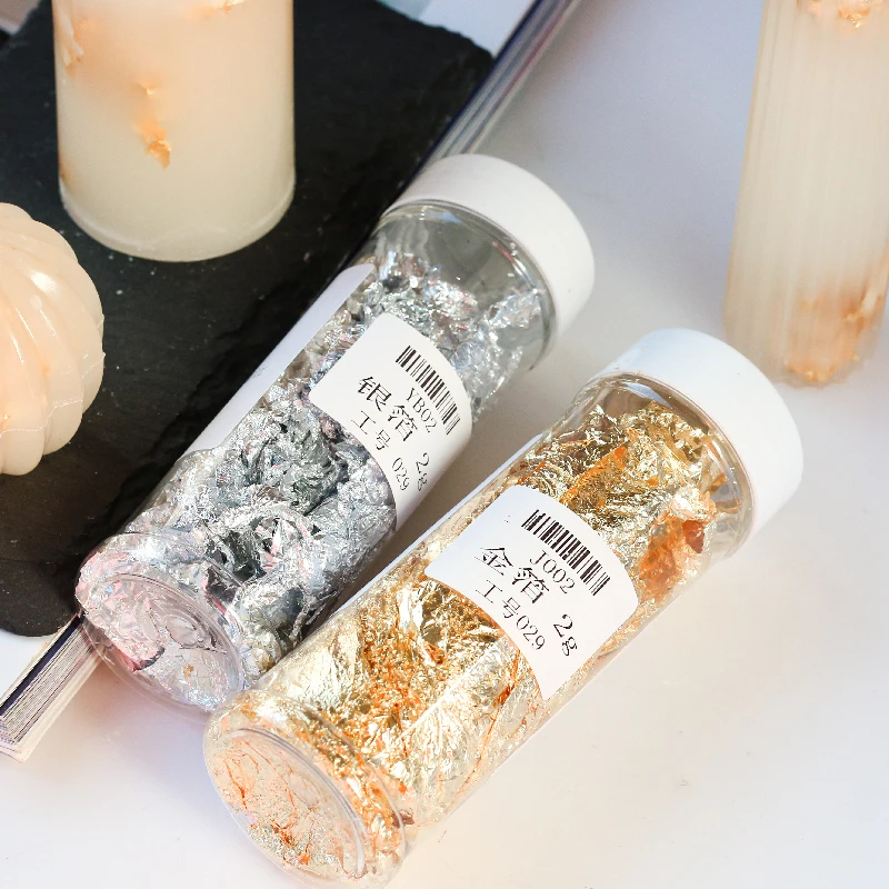 Kreative Handgemachte Kerze, D – Gold Foil Flakes Bewertung und Preis