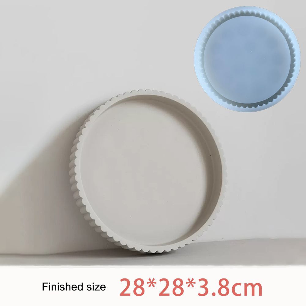 Runde dekorative Betonablage,  – Coaster Mold Round Bewertung und Preis