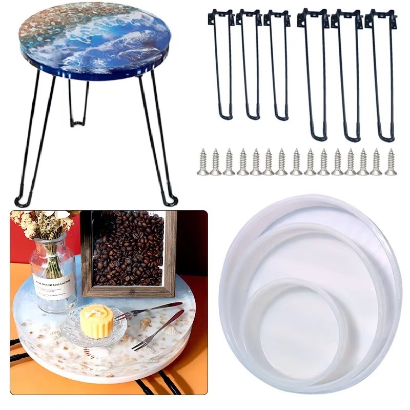 Große Runde Tablett UV Harz Fo – Coaster Mold Round Bewertung und Preis
