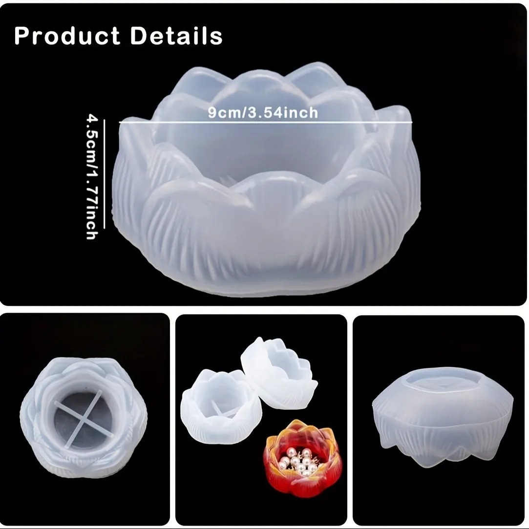 1pc DIY Lotus Blume Silikon Ha – Flower Preservation Resin Bewertung und Preis