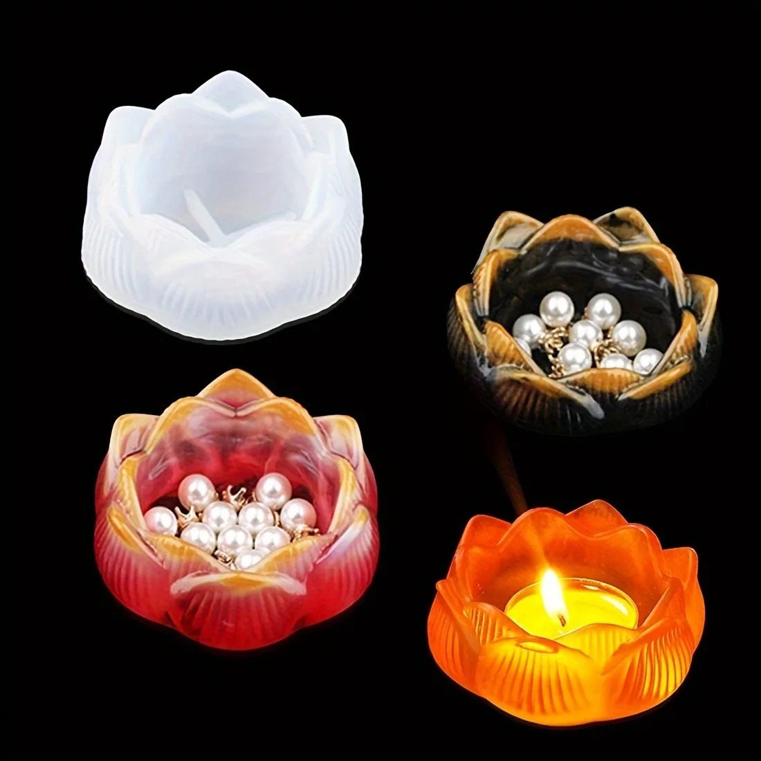 1pc DIY Lotus Blume Silikon Ha – Flower Preservation Resin Bewertung und Preis