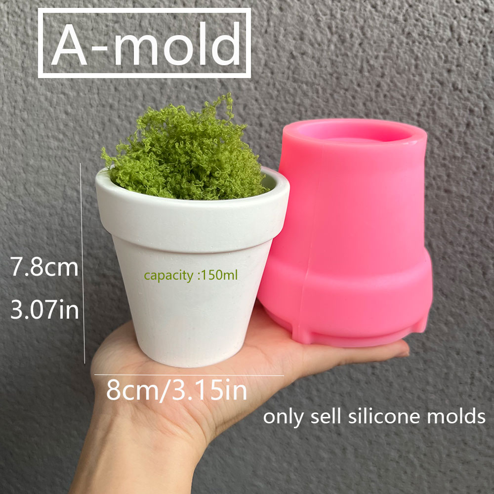 Große Beton Blumentopf Silikon – Coaster Mold Round Bewertung und Preis
