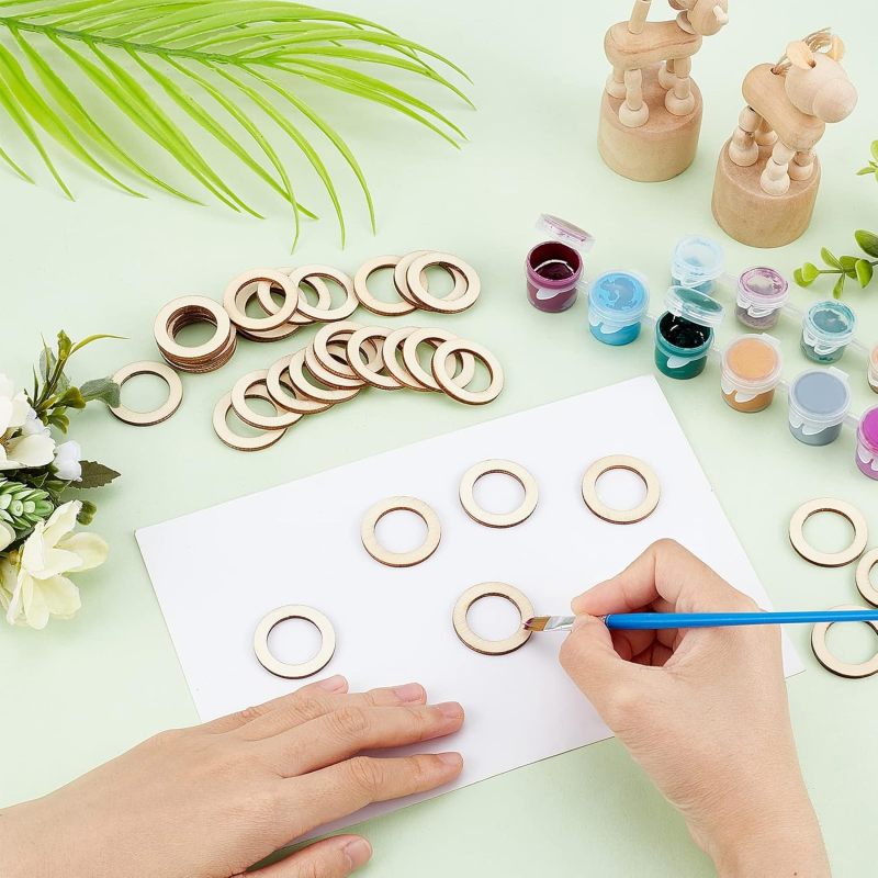 100 Stück 30mm Naturholz ringe – Wood Ring Blank Bewertung und Preis